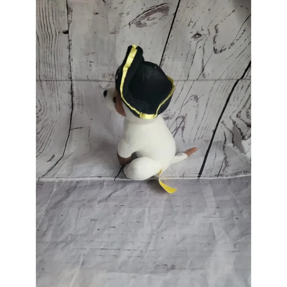 Lego land Pirate Dog Plush with Pirate Hat and Peg Leg Stuffed Animal Souvenir